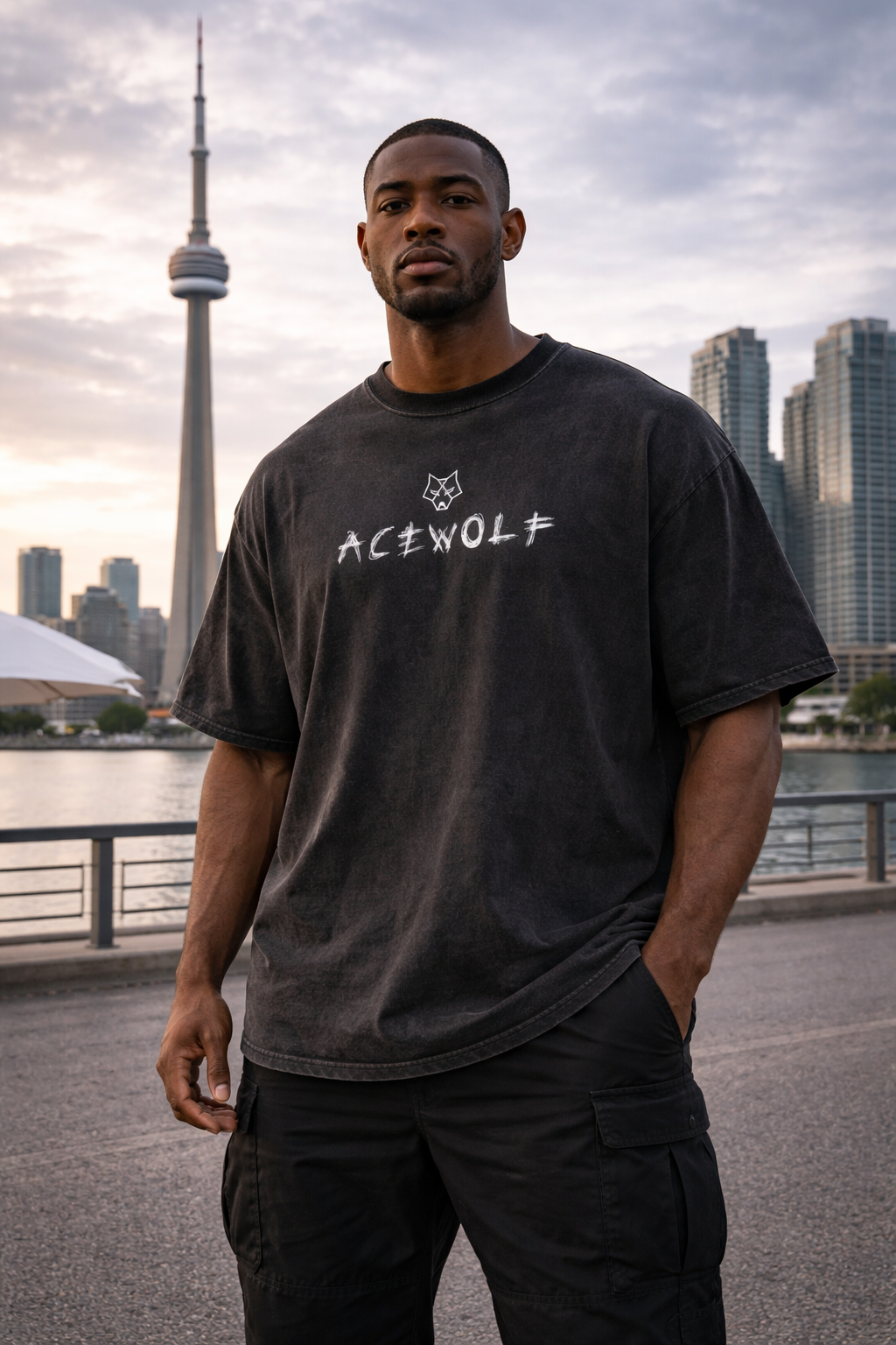ACEWOLF® 'CITY OF WOLVES' OVERSIZED TEE