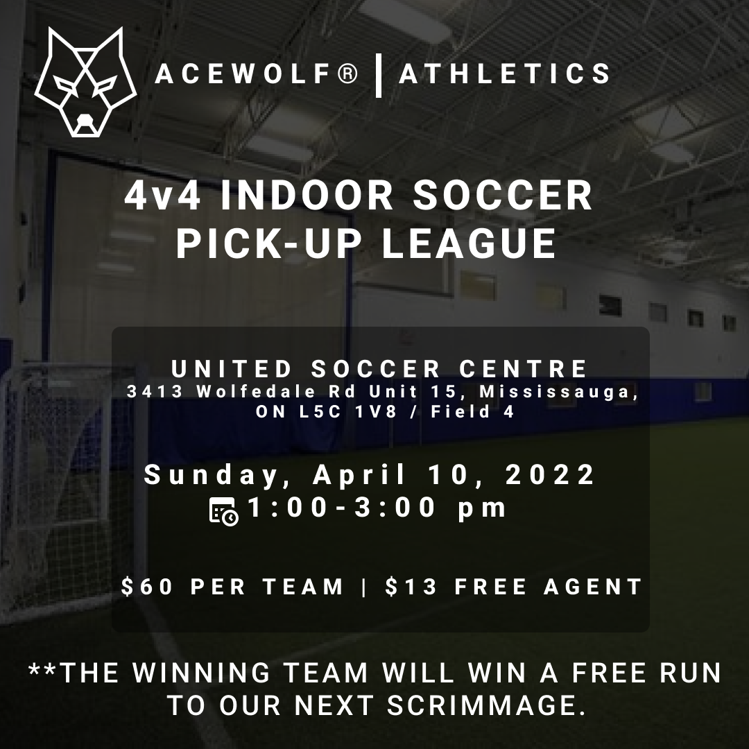 INDOOR 5v5 FOOTY (PICK-UP LEAGUE) CANCELLED