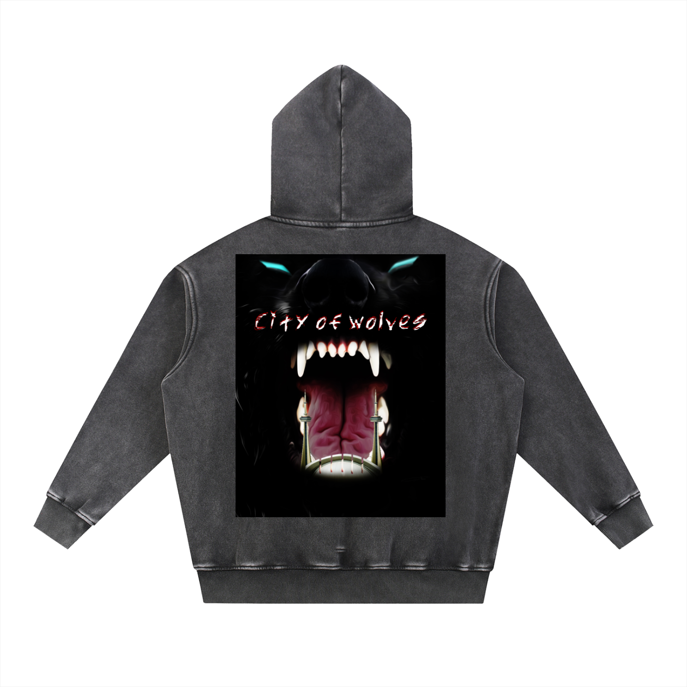 ACEWOLF® 'CITY OF WOLVES' OVERSIZED HOODIE