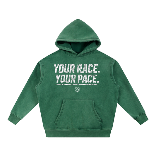 ACEWOLF® YRYP OVERSIZED FLEECE HOODIE - GREEN
