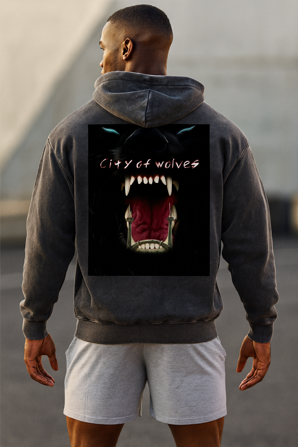 ACEWOLF® 'CITY OF WOLVES' OVERSIZED HOODIE