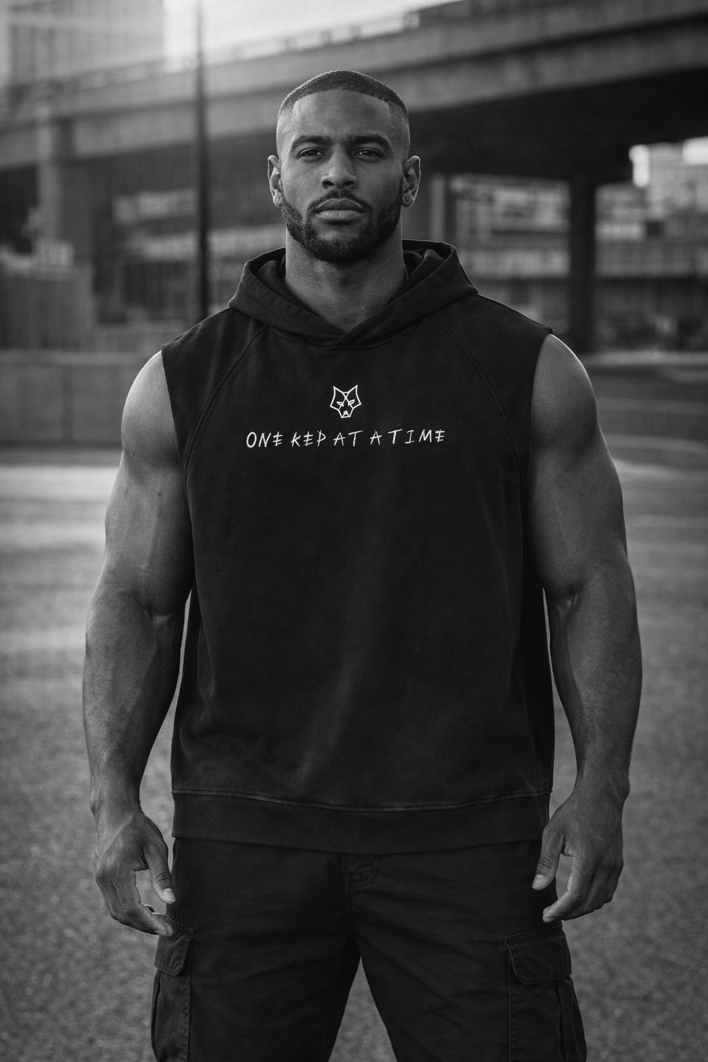 ACEWOLF® Washed Sleeveless Hoodie