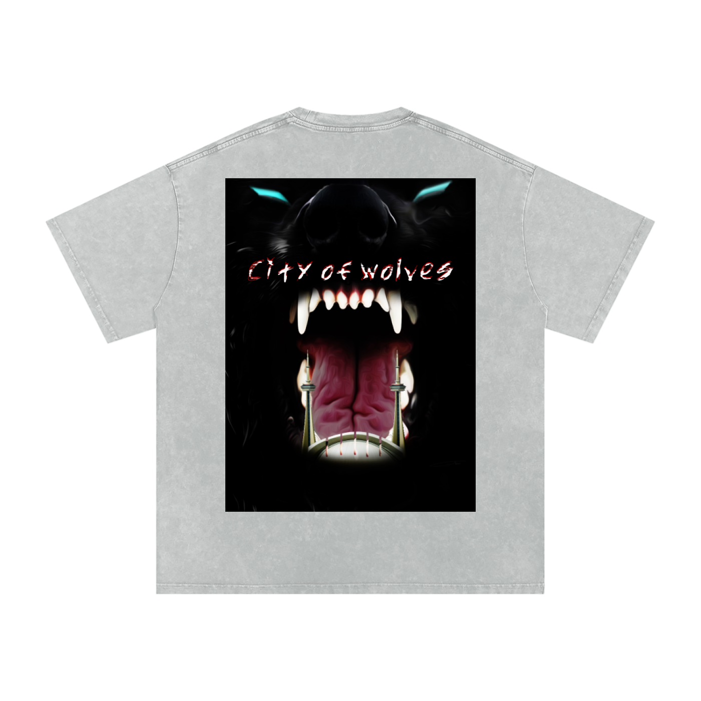 ACEWOLF® 'CITY OF WOLVES' OVERSIZED TEE