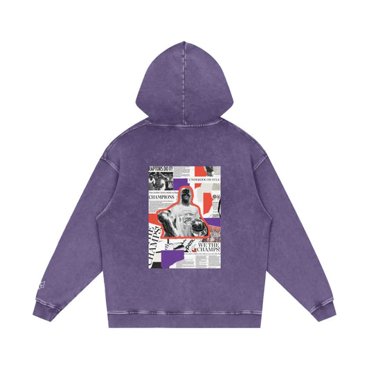 ACEWOLF® 'CHAMPIONSHIP RUN' OVERSIZED HOODIE - PURPLE