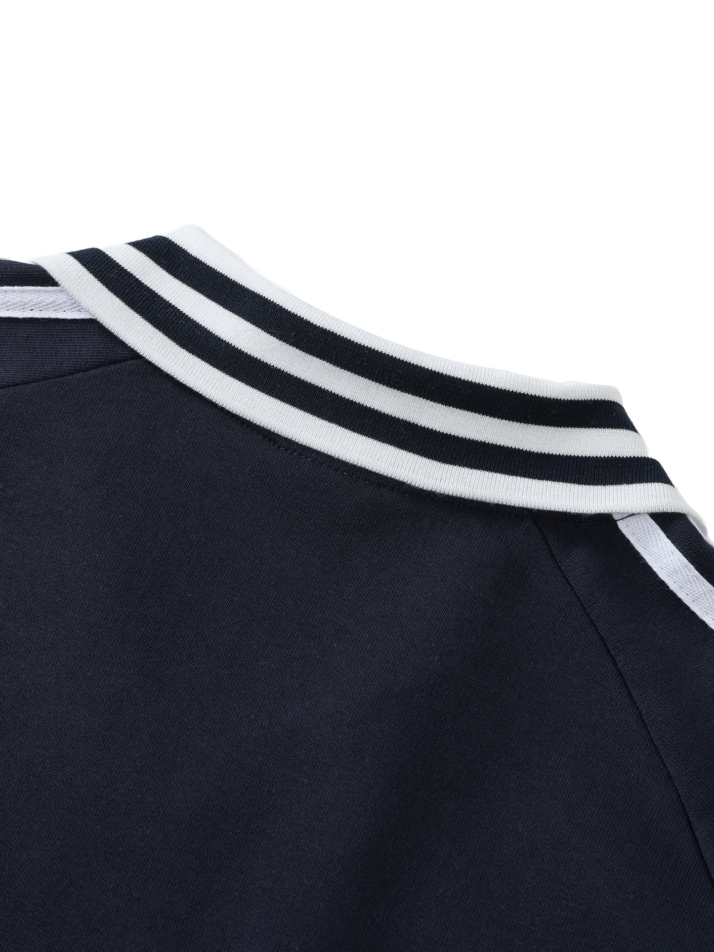 ACEWOLF®  Striped Lapel Collar Sweatshirt