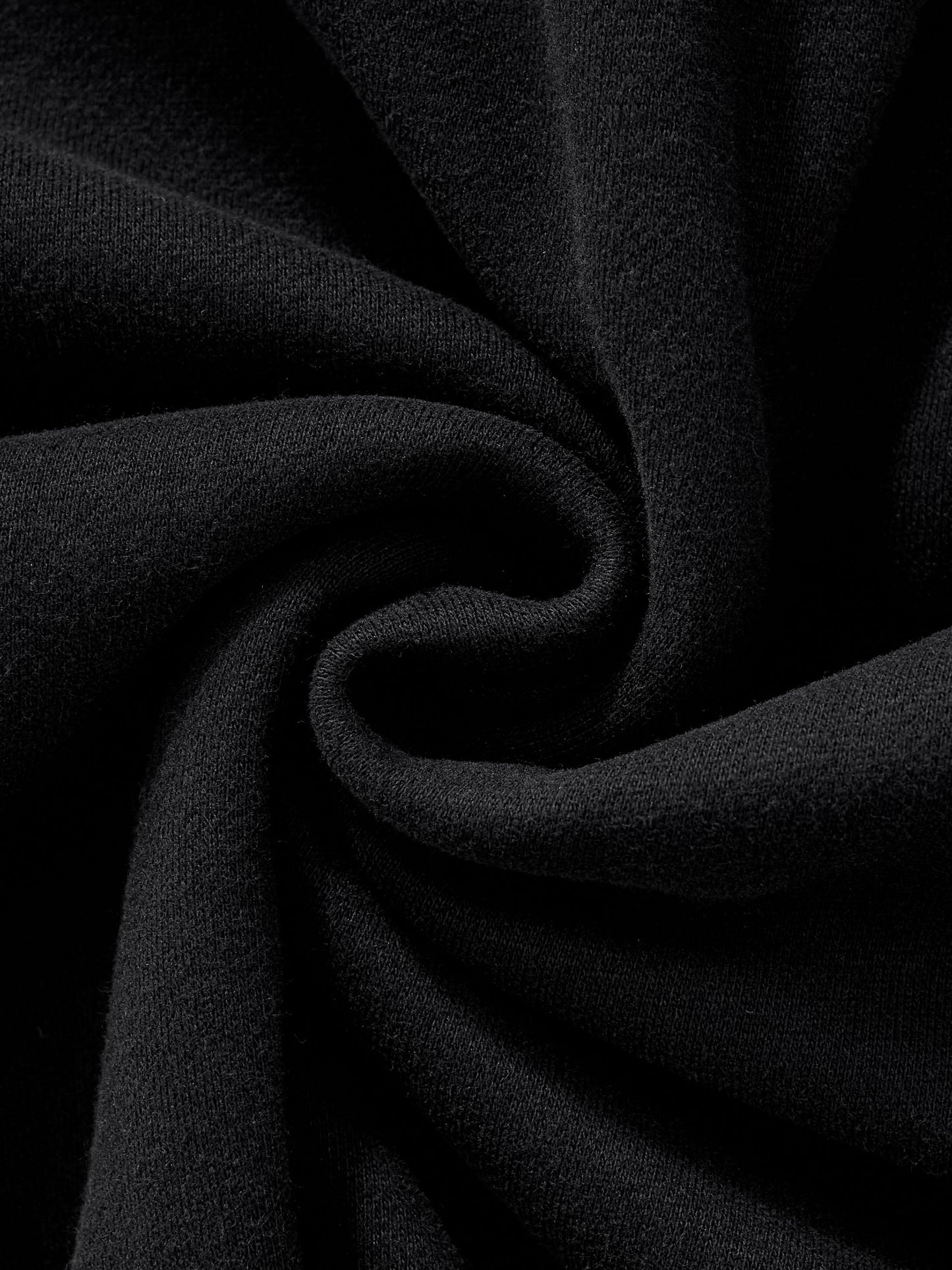 ACEWOLF® WOLFLINE DROP-SHOULDER HOODIE - BLACK